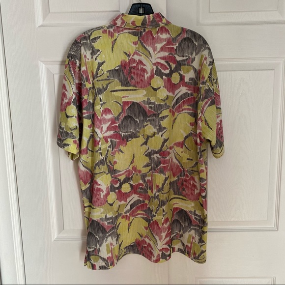 GREG NORMAN FLORAL PATTERN GOLF POLO SHIRT - Picture 7 of 8